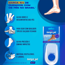 Calcanheira Palmilha Ortopédica Silicone Gel Protetor de Calcanhar Conforto Tenys Pé 1 Par