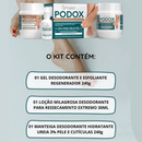 KIT Podox - 3 Itens SPA para os Pés Ressecamento Rachadura Esfoliante Desodorante Ureia-Bio Instinto