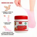 Kit Hidratante para Pés + Meia de Silicone – Combate Rachaduras e Ressecamento