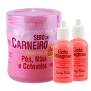 Kit Anti Rachadura nos Pés: 2 Gota Milagrosa + Sebo de Carneiro - Adeus Rachaduras Hidratante